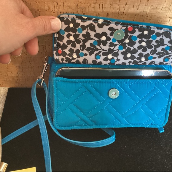 Vera Bradley Quilted Crossbody Bag in Bahama Bay Blue - Picture 7 of 8